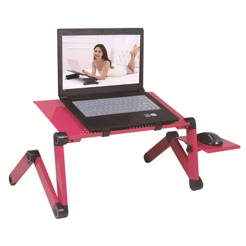 Tragbare faltbare einstellbare klapptisch für Laptop Schreibtisch Computer mesa para notebook Stand Tablett Für Sofa Bett Schwarz