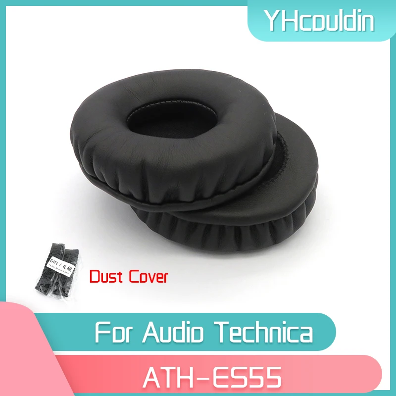 YHcouldin Earpads For Audio Technica ATH-ES55 ATH ES55 Headphone Accessaries Replacement Wrinkled Leather