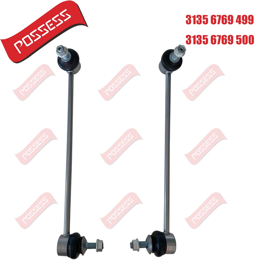 

A Pair of Front Axle Sway Bar End Stabilizer Link Ball Joint For BMW 5 Series E60 E61，OE 31356769499 31356769500