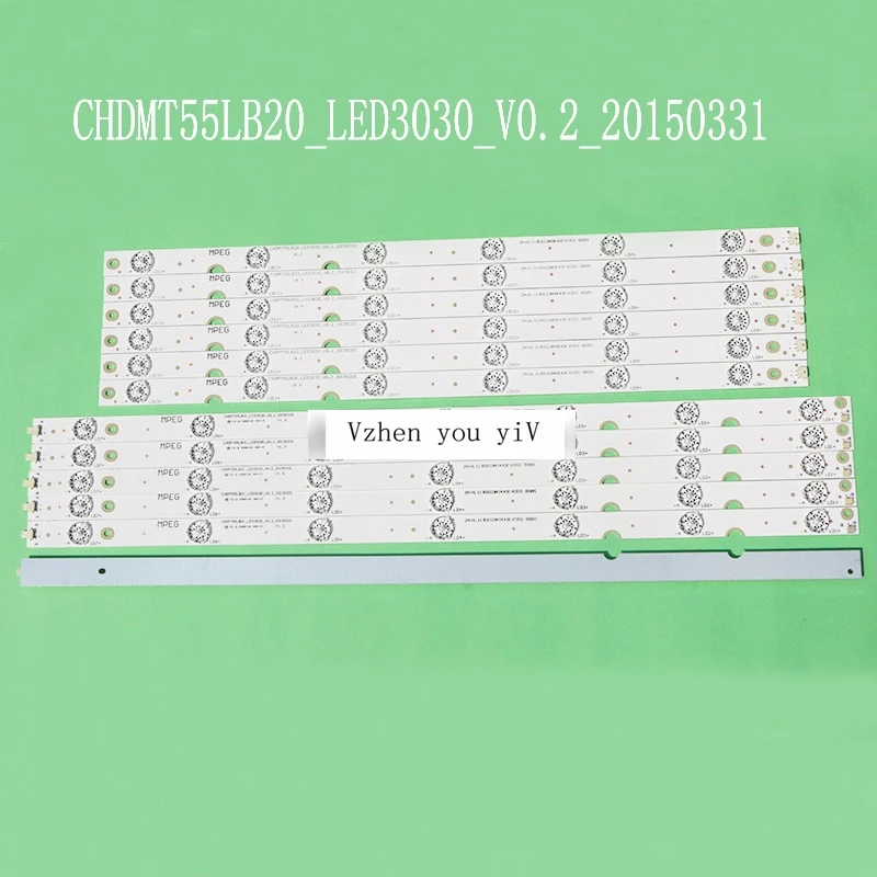 12pcs/SET 6pcs R & 6pcs L strip for Changhong 55inch 55A1U 55U3C UD55D6000i Light bar CHDMT55LB20