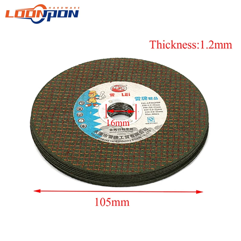 Metal Cutting Disc Resin Cutting Wheels 105mm 5 - 25Pcs Metalworking Tool For Angle Grinder 105x16x1.2mm 4Inch