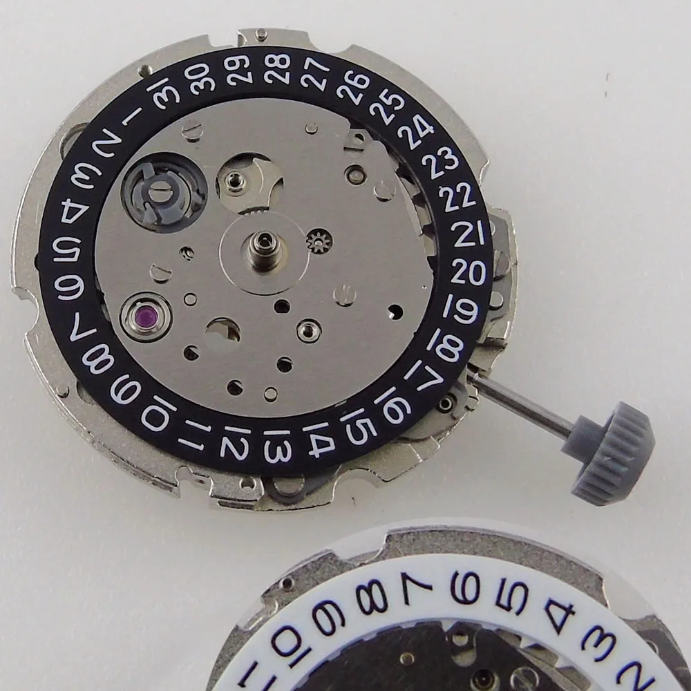 

Genuine Miyota 8215 Automatic Movement Black/White Date Display High Accuracy 21 Jewels 26mm*7.5mm