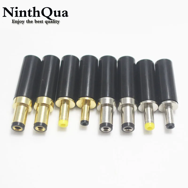 1 sztuk nikiel/pozłacane 5.5x2.5/5.5x2.1/4.0x1.7/ 3.5x1.35mm DC Power Jack męskie złącze wtykowe dla DIY Power Output Line