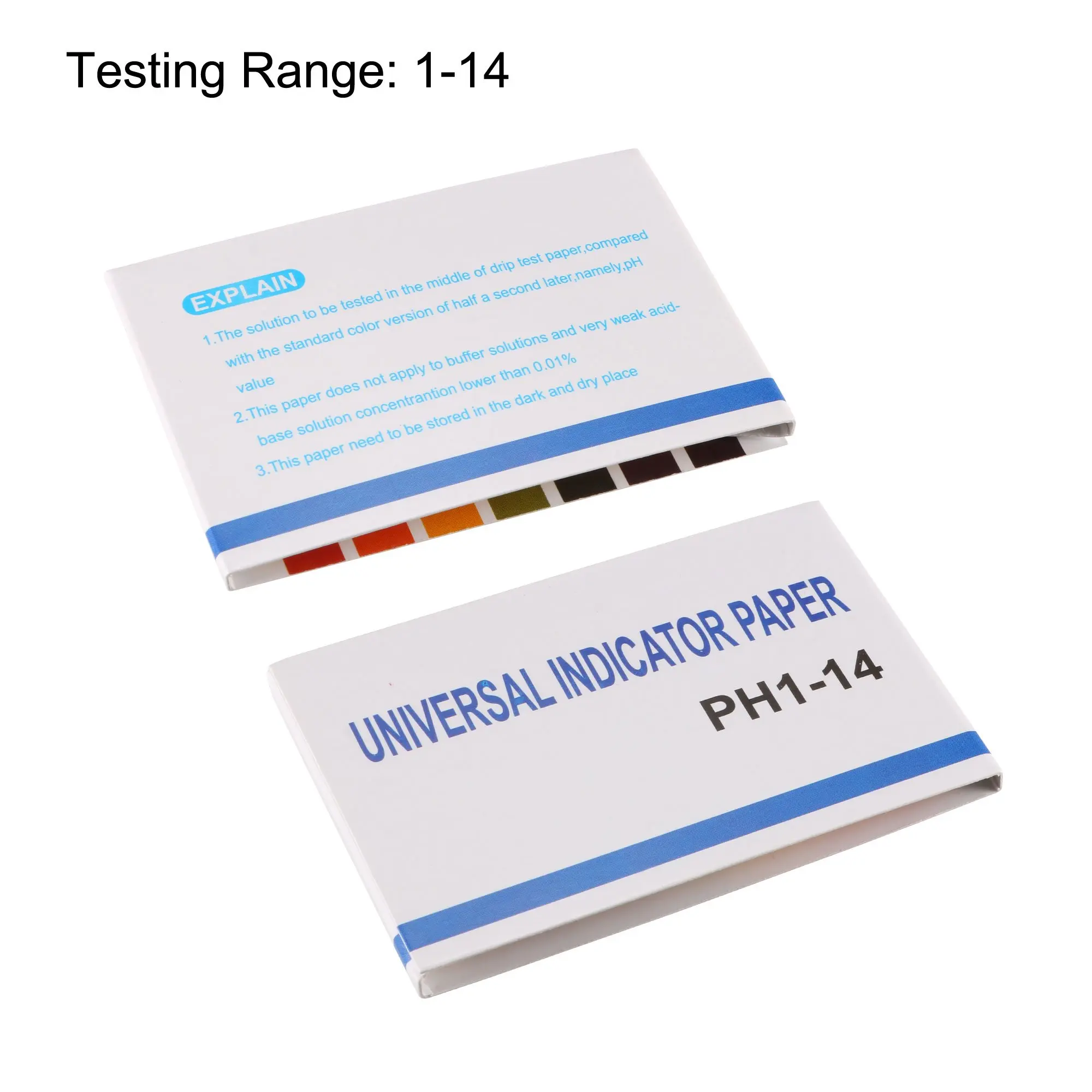 pH Test Strips 80 PCS Universal Litmus Paper (pH 1-14) to Test Water Quality, Soil, Urine & Saliva, Cosmetics, Alkaline & Diabet