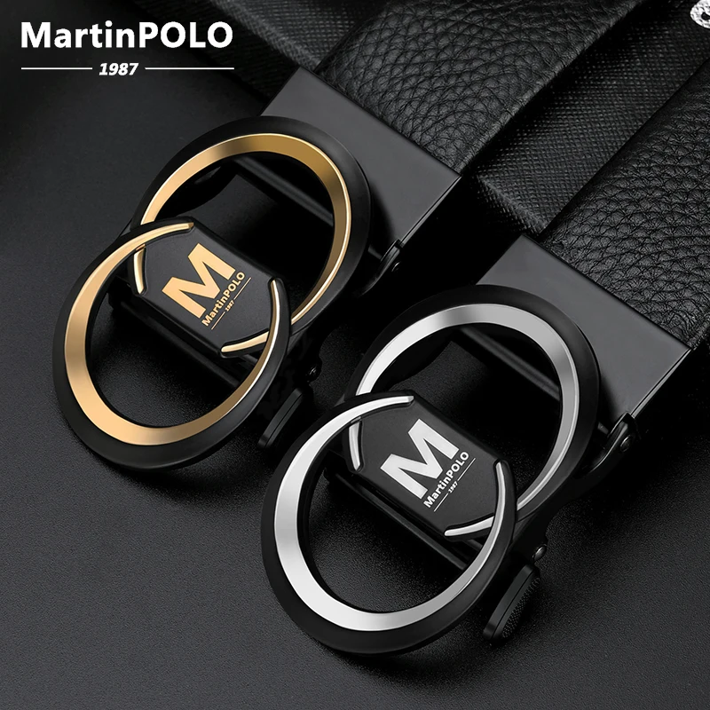 

MartinPOLO Genuine leather Belt Men Luxury Brand Designer fashion Top Quality Belts for Men Strap Male Metal Automatic Buckle