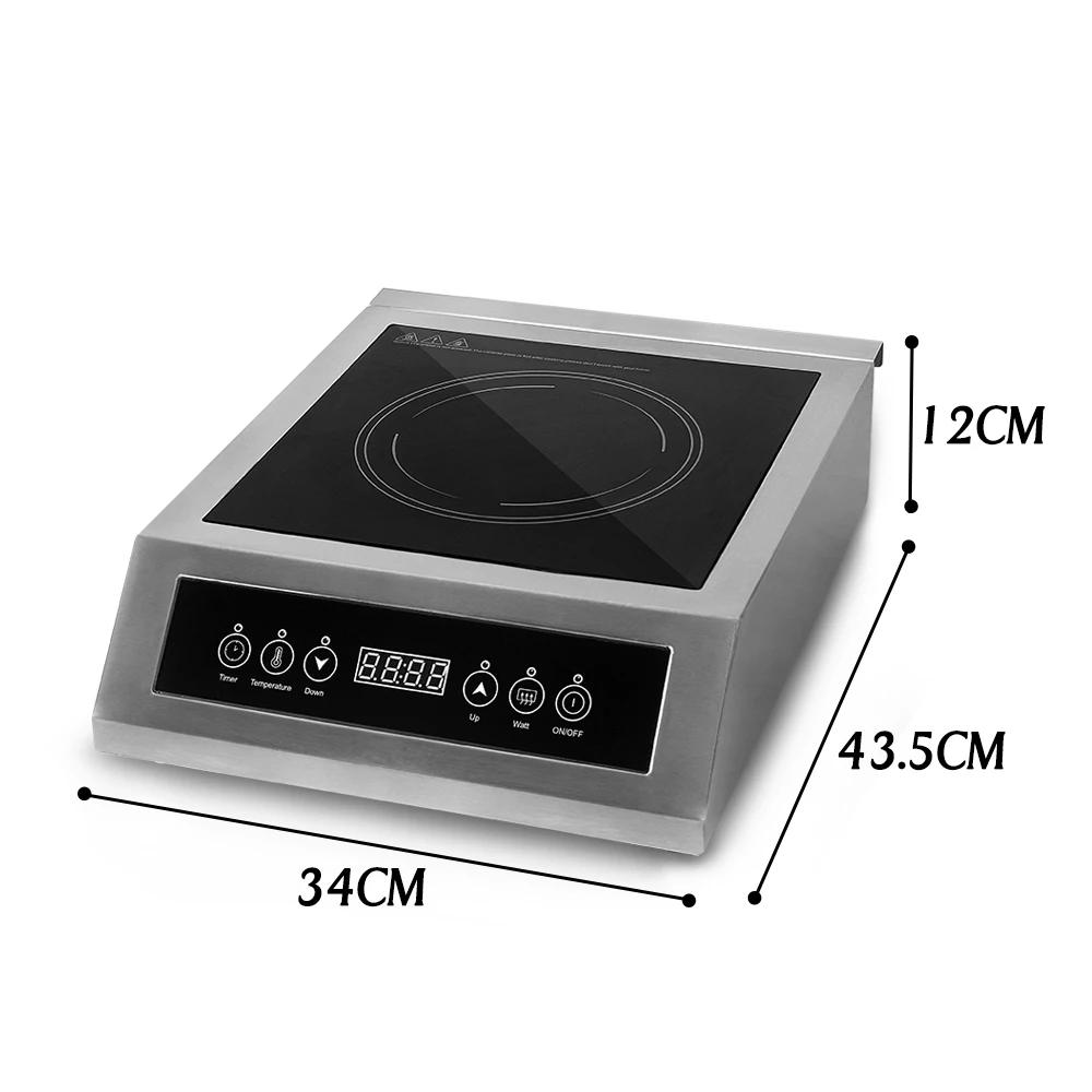 ITOP-cocina de inducción comercial de alta potencia, placa caliente, Control táctil inteligente, 3500W, Merci Chef K