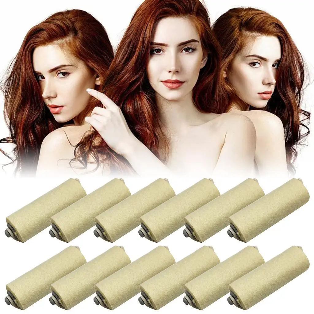 12x Hot Perm capelli arricciati in cotone a pressione d\'aria non feriscono i capelli 3mm di spessore per barbiere