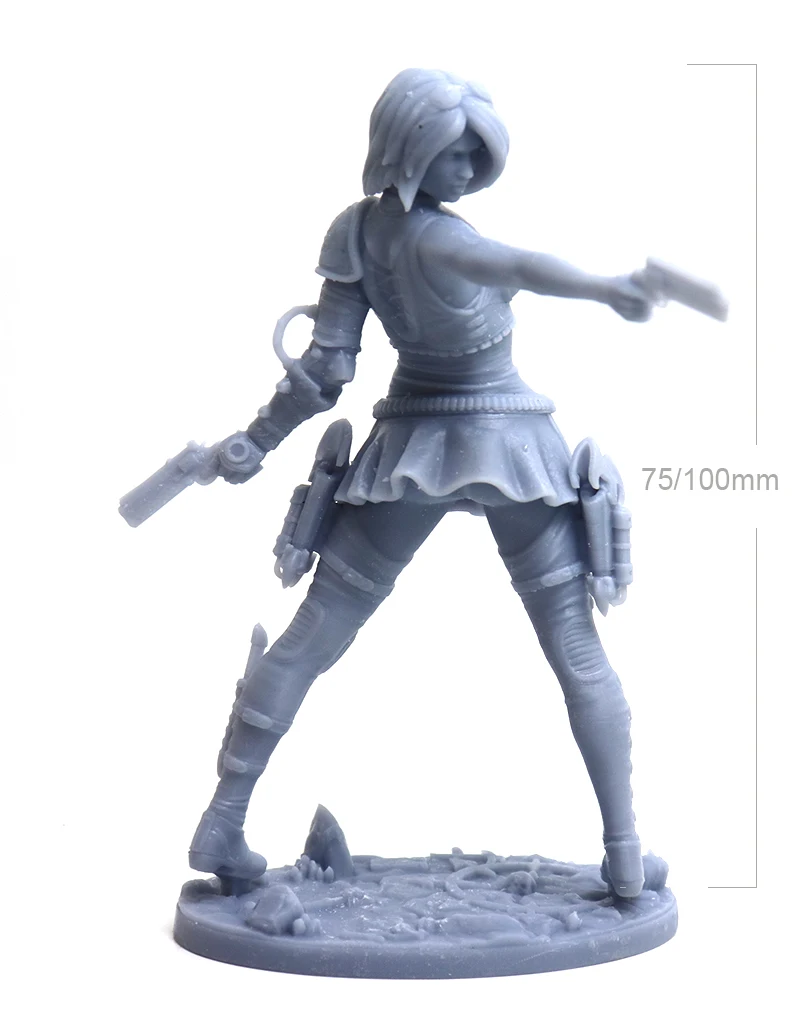 1/24 75mm 1/18 100mm Resin Model Kits Beauty Girl Female Soldier Figure Sculpture Unpainted No Color RW-125