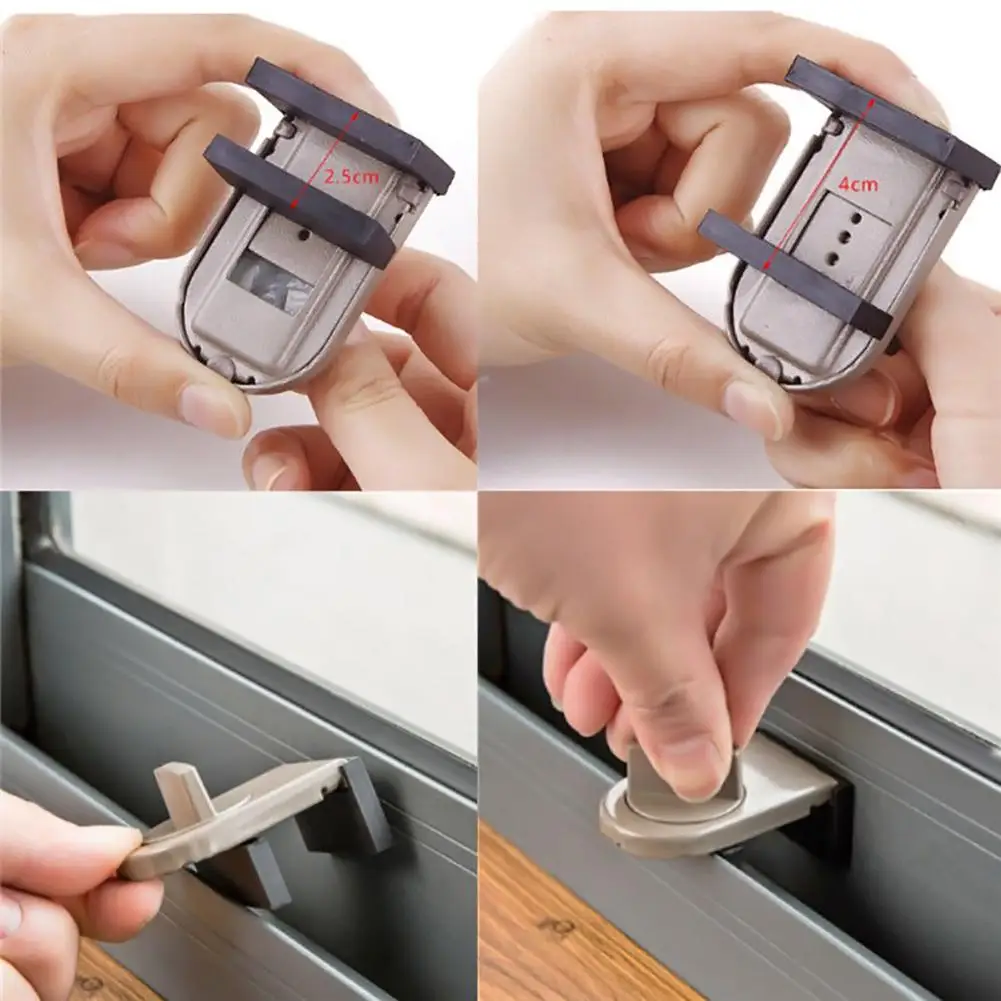คำอะลูมินัมอัลลอยหน้าต่างเด็กล็อคความปลอดภัย Anti-Theft ล็อคเด็กล็อคความปลอดภัย Anti-Theft ล็อคจำกัดอุปกรณ์