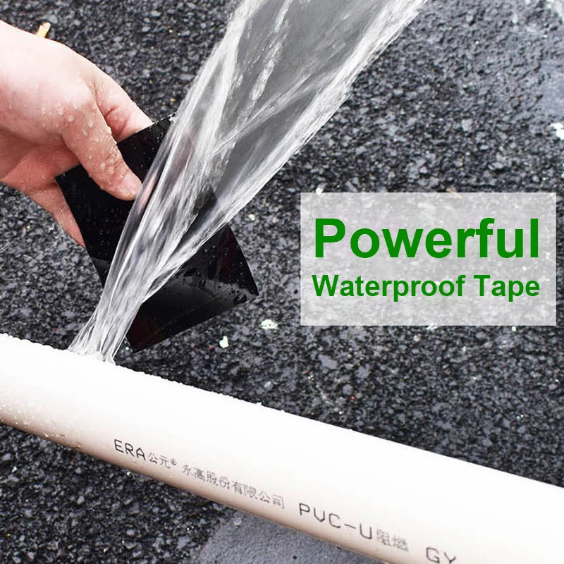 1.52M Super Strong เส้นใยกันน้ำเทป Quick รั่วเทปซ่อมท่อ PE PVC กาวฉนวนท่อ Self Fiberfix กาวเทป