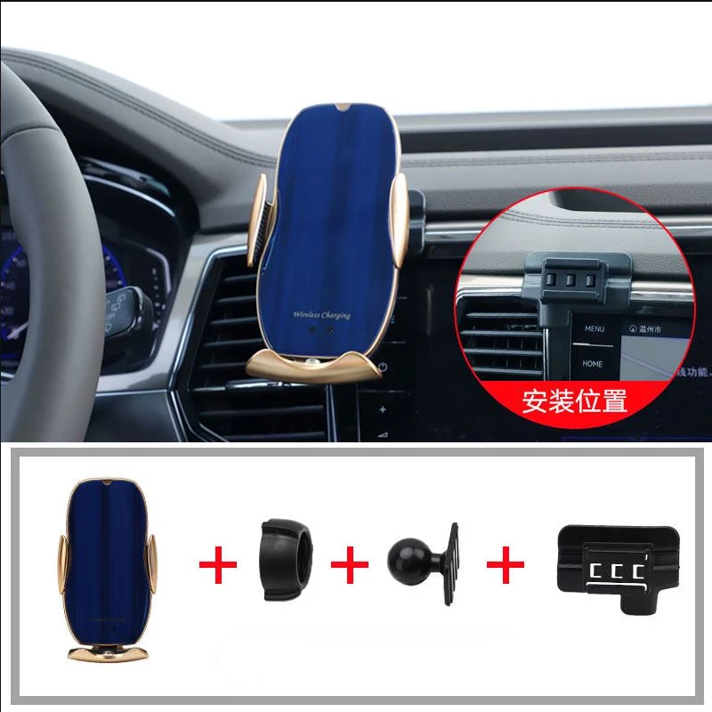 Gravity Car Phone Holder Stand For Volkswagen/VW Viloran Accessories Air Outlet Vent Mount Clips Buckle Wireless Charger Holder