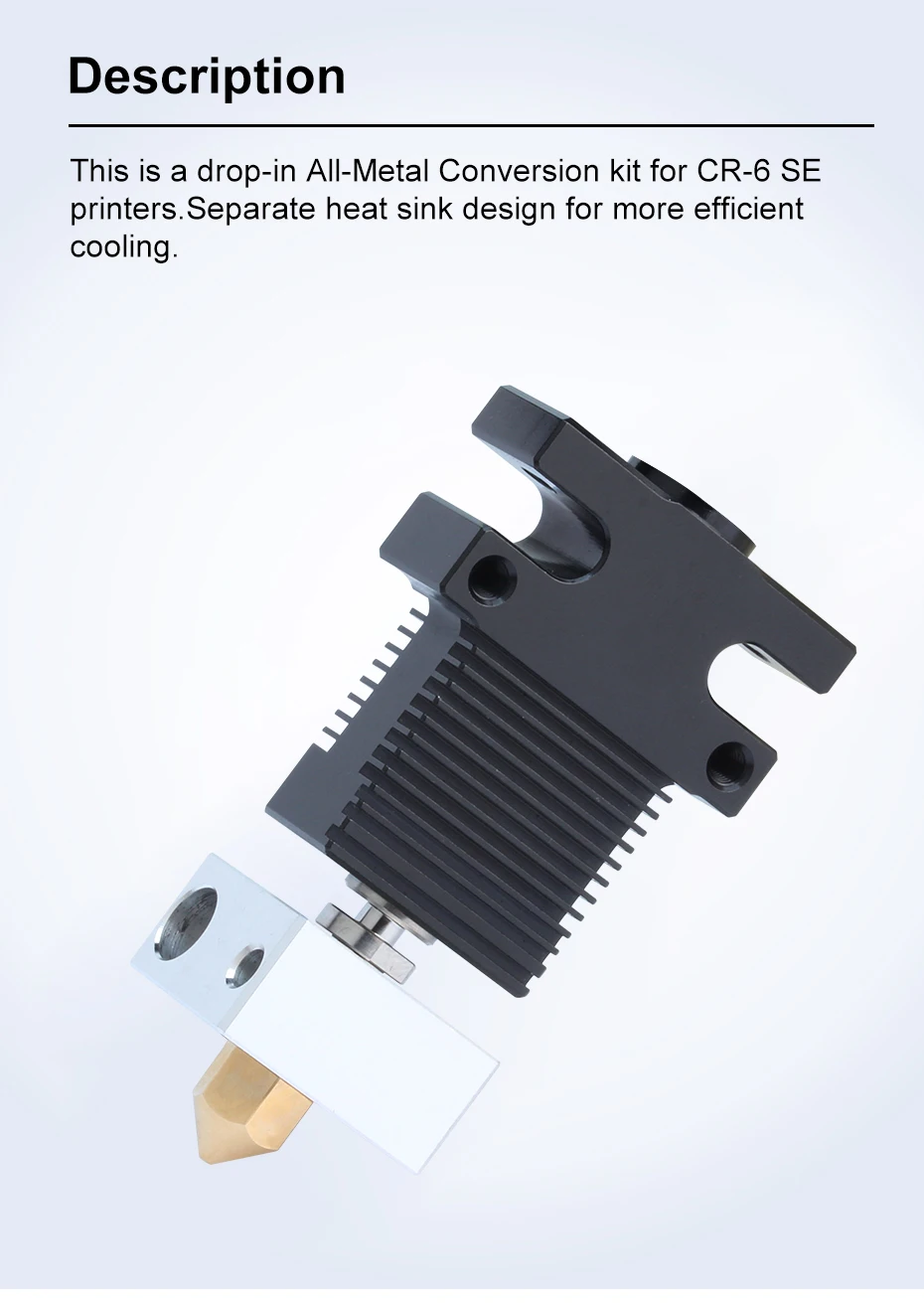 Trianglelab CR6 SE HOTEND GANZMETALL-HOTEND-KIT FÜR CR-6 SE CR-6 MAX SE Hochwertiges Extrusionskopf-KIT 3D-Drucker-Zubehör – Detail 3