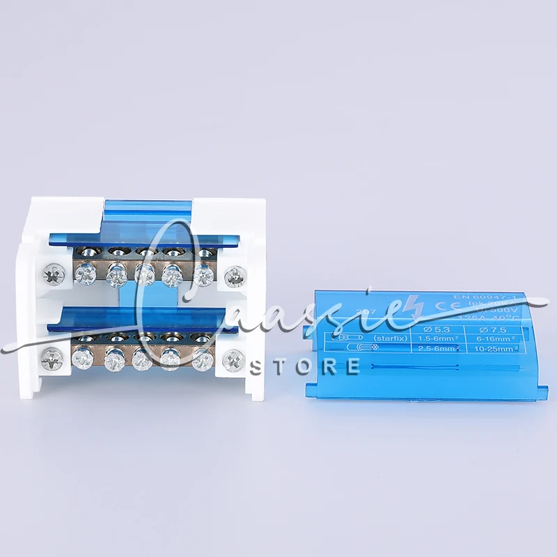 Din Rail Terminal Block UK207 Power Distribution Box Modular Screw Connection Block Universal Electric Wire Junction Box