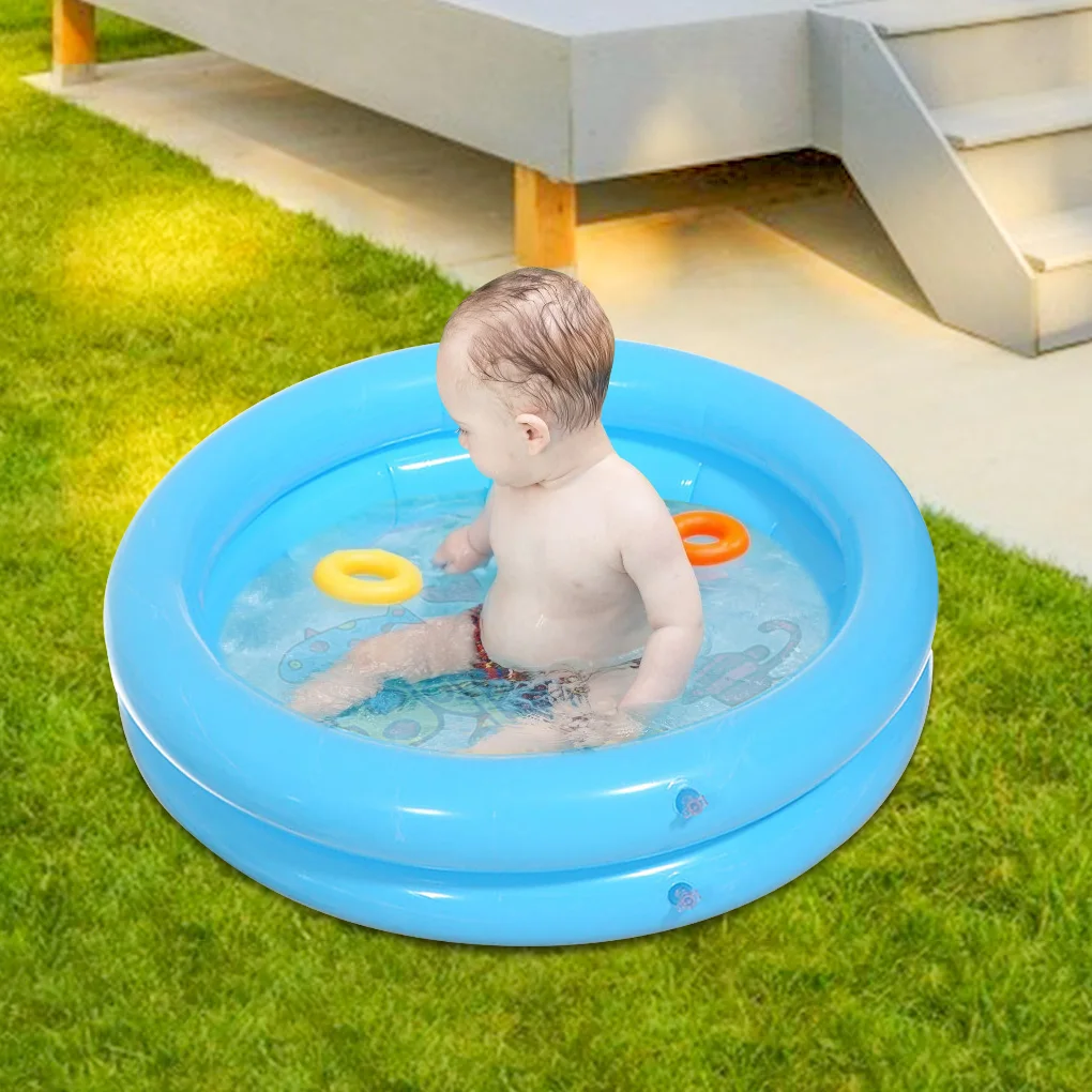 1pc 65x65cm bebê piscina criança verão crianças brinquedos de água banheira inflável redonda adorável animal impresso piscina