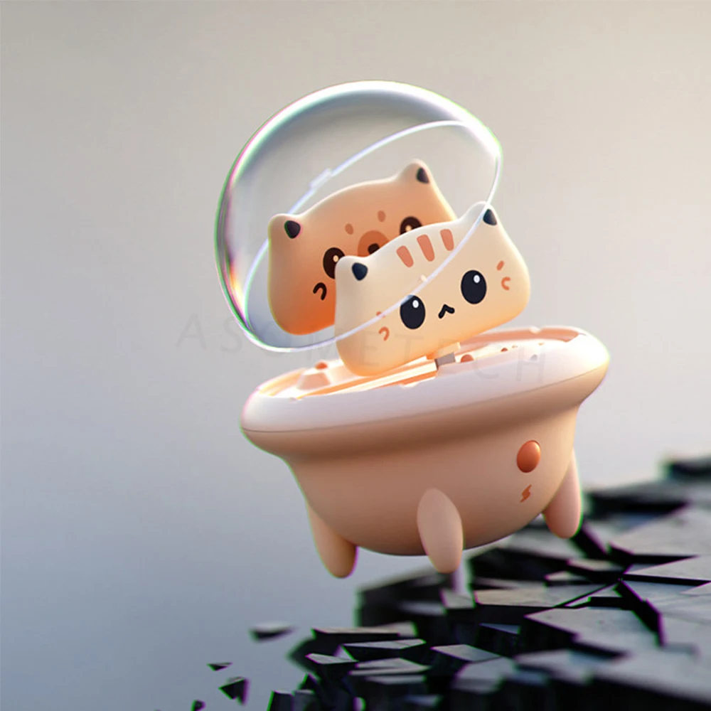 New gift ! 2*800mAh Portable Mini Power Bank Cute Cat Portable Powerbank with LED Night Light Charger Battery For phone