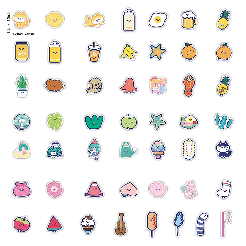 10/30/50/100Pcs Korea Ins Cute Cartoon Stickers For Waterproof Decal Laptop Motorcycle Snowboard Fridge Phone Car pegatinas