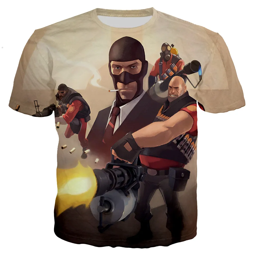 Team Fortress 2 Men/women New Fashion Cool 3D Printed T-shirts Casual Style T shirt Streetwear Tops