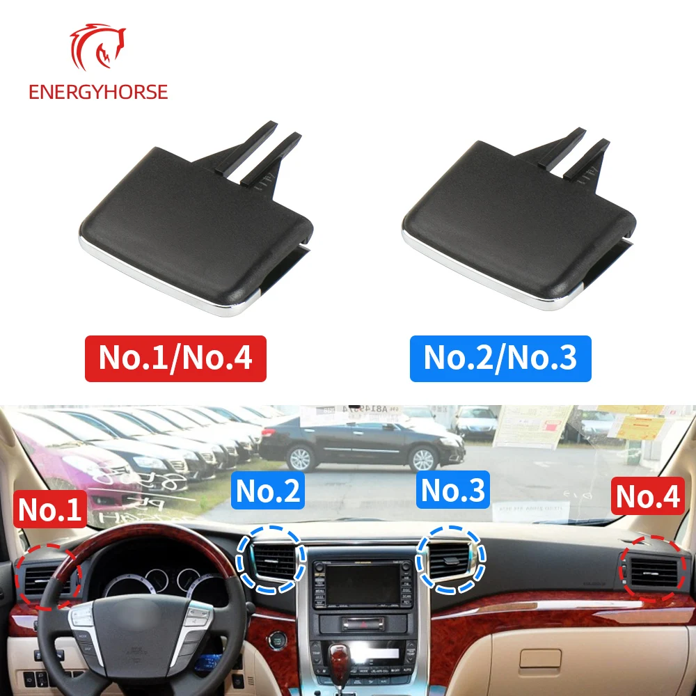 For Toyota Alphard Air Conditioning Vent Toggle Piece Outlet Card Pad Clip Repair Bag Wind Direction Adjustment Plectrum 11-14