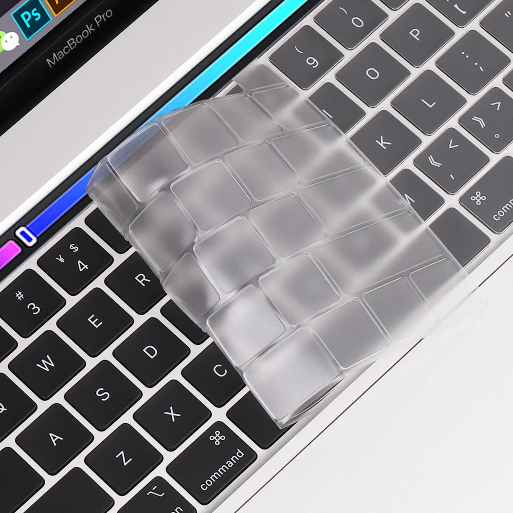 For MacBook Pro 13 inch 2020 M1 A2338 Keyboard Cover US / EU Enter Transparent TPU Keyboard Skin Protector Pro 13 A2289/A2251