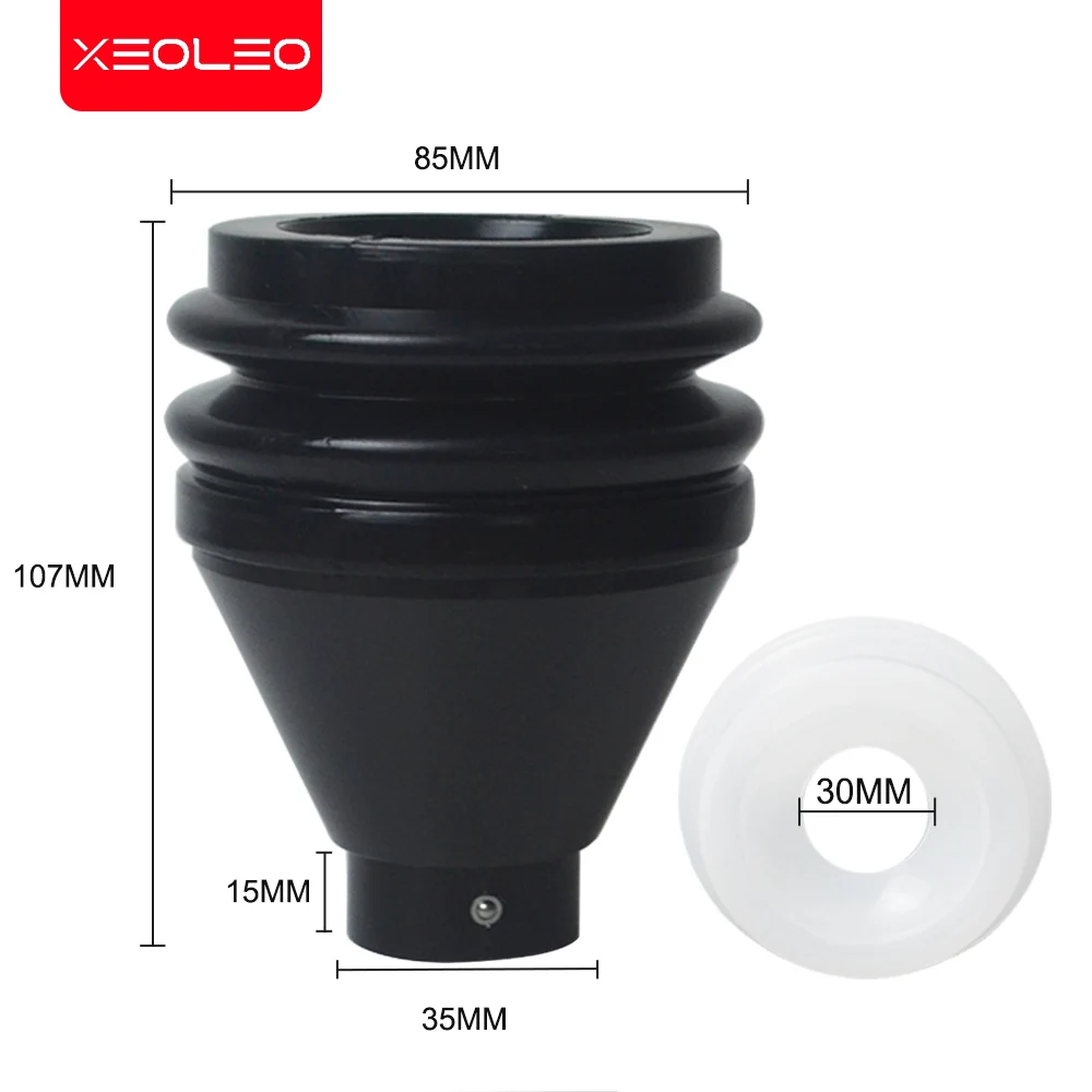 Xeoleo Coffee grinder Blow hopper Aluminum Coffee hopper suitable for different grind machine 35mm diameter