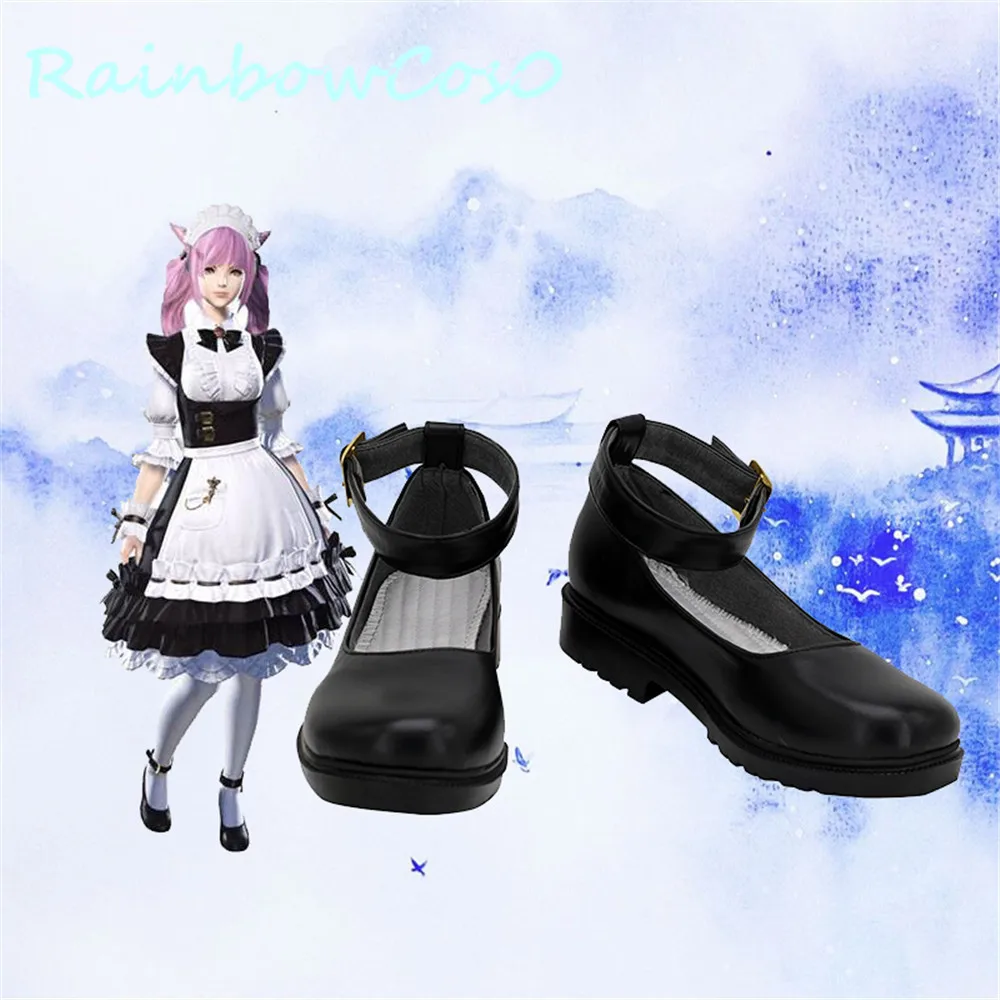 

ff14 Final Fantasy XIV Maid Suit Cosplay Shoes Boots Rainbowcos0 Game Christmas Anime Halloween W1104