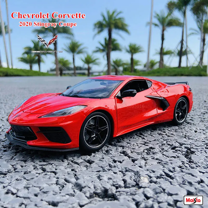 Maisto 1:18 2020 Chevrolet Corvette C8 Simulated Sports Car Alloy Retro Car Model Classic Car Model Car Decoration Collection