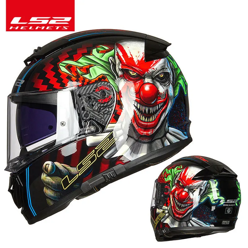 

Original LS2 Breaker Motocycle Helmet ls2 ff390 full face helmets with Fog-Free System helmet made of KPA