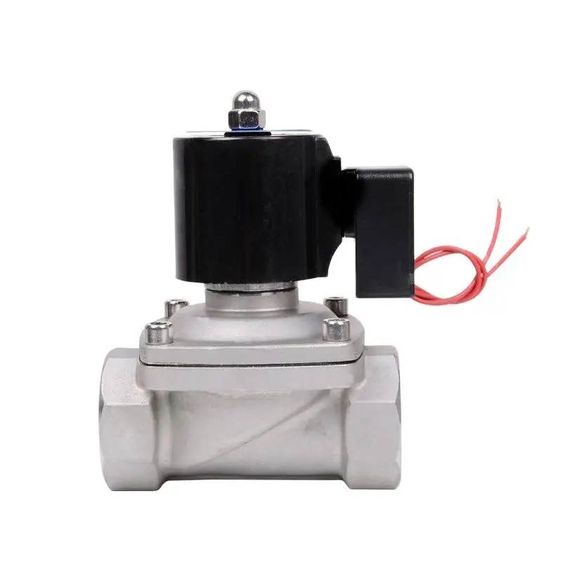 DN50 Stainless Steel Solar Solenoid Valve Water  Gas  Two Two-way 2 Inch Energy-saving Type