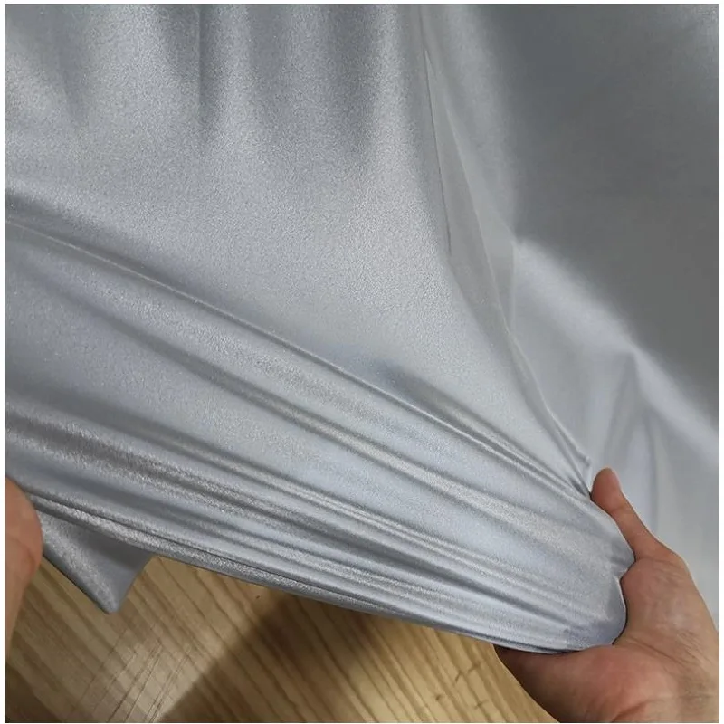 1M Ultrathin Elastic Reflective Fabric EN471 Environmental Wrinkle-Free Single Double Bright Silver Elastic Reflective Clothes