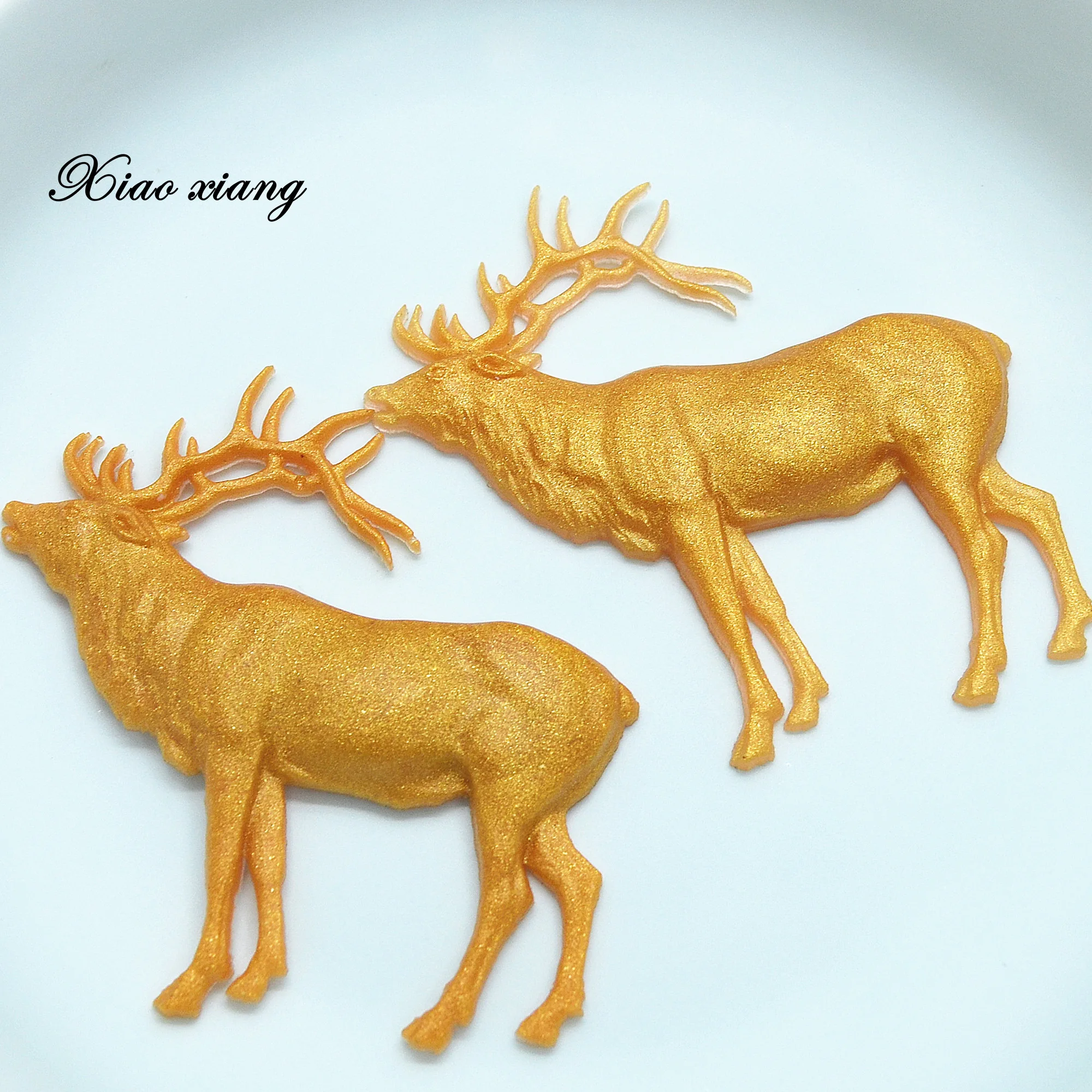 3D Christmas Deer Silicone Mold For Baking Fondant Chocolate Resin Sugarcraft Mould Pastry Cupcake Cake Decorating Kitchen Tools