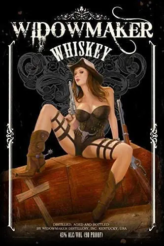 

DIBIEUR Widowmaker Whikey Pinup Tin Sign Vintage Metal Pub Club Cafe Bar Home Wall Art Decoration Poster Retro 20 X 30 cm