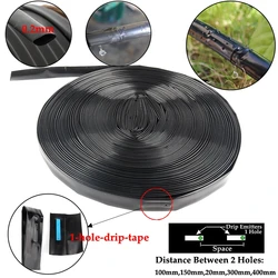 20~100M 16mm Micro Irrigation Drip Tape 1-Hole Space Distance 100~400mm Greenhouse Watering Patch Tape