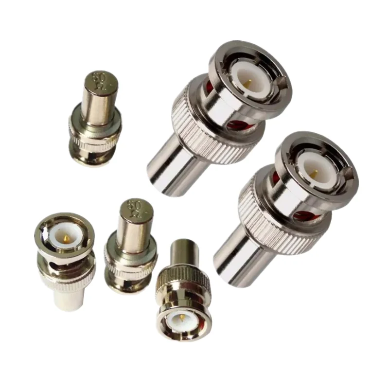 5pcs/lot 50Ohm/75Ohm BNC Male Plug Termination Dummy Load 50/75 Ohm BNC Male Terminator RF BNC Connector for CCTV