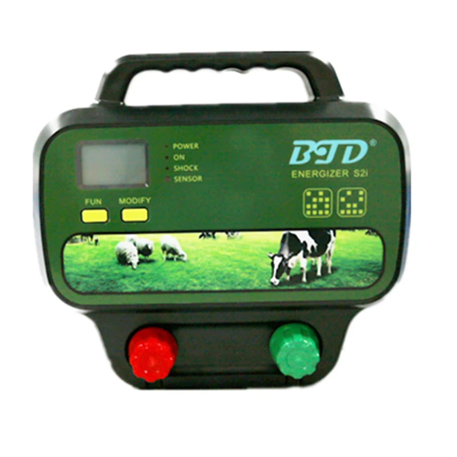 Hot Sell BTD Wireless Remote Control 2 J 20KM Electric Fence Energizer Fence Controller For Animal