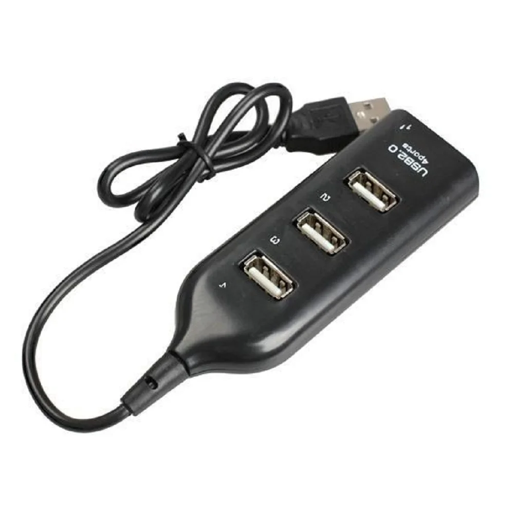 Splitter USB 2.0 Hub Adapter Extension Cable USB2.0 4Ports with Usb Ports PC Computer Laptop Dock Station Accessories