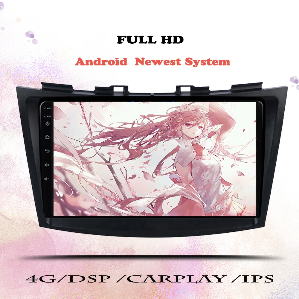 Android 14 128GB Car Radio Multimedia DVD Player For Suzuki Swift 2011 2012 2013 2014 2015 2Din GPS Navigation DVD Head Unit