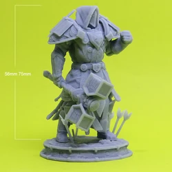 Resin Armor Figure Unpaint, Paladin e Judgement Model, Warcraft Game, sem cor, RW-010, 1: 24,75mm, 1/32,56mm