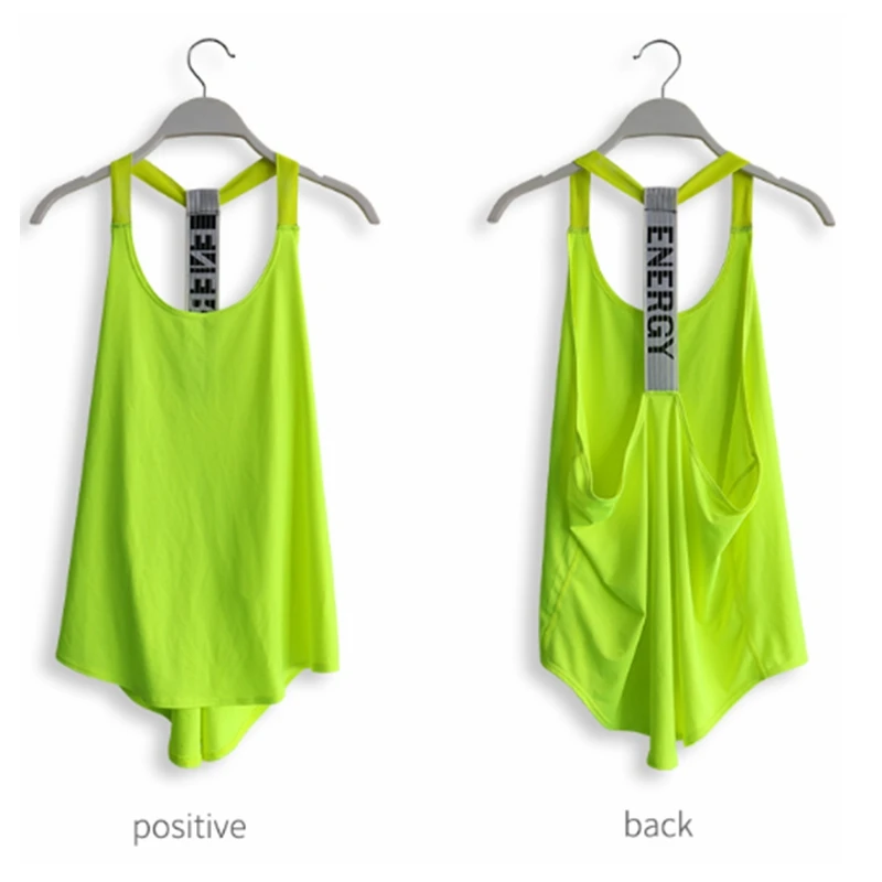 LIght Weight Fitness Women Easy Wash Sports Yoga Shirt Quickly Dry Sleeveless Running Vest Workout Crop Top Female T-shirt