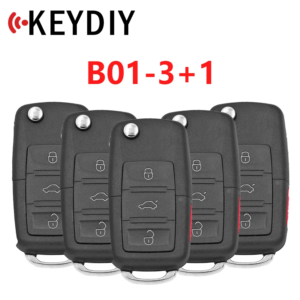 

XNRKEY KEYDIY KD B01-3 + 1 B Series пульт дистанционного управления автомобильный ключ для KD900/KD MINI/Φ Key программатор