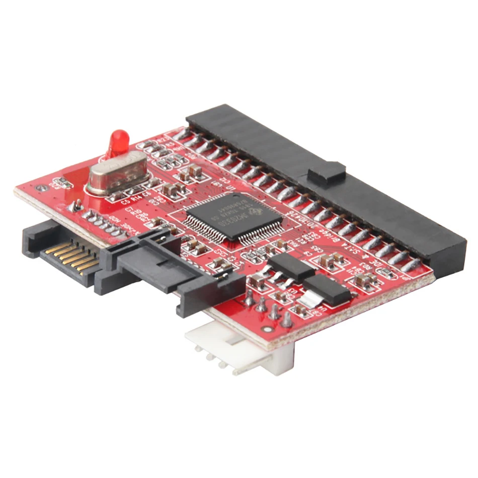 OULLX 2 in 1 IDE-SATA/SATA-IDE 어댑터 변환기 3.5 "DVD CD HDD 용 40핀 PC SATA 데이터 케이블 용 양방향 전송