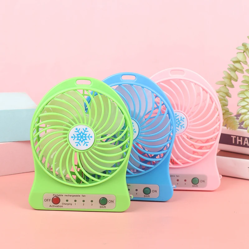 Ventilatore di raffreddamento portatile ricaricabile a LED ventilatore di raffreddamento ad aria Mini scrivania USB 18650 ventilatore condizionatore d'aria domestico wiatrak elektryczny