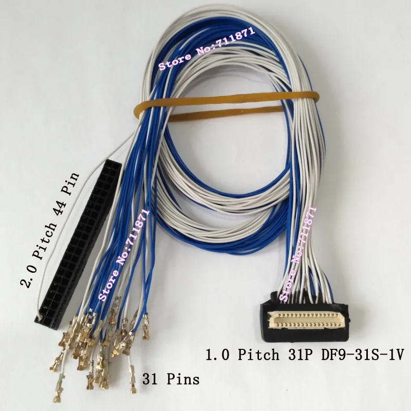 50cm 1.0 Pitch 31P Full Cable DF9-31S-1V LVDS Screen Cable 31 Pin 31 Cable Custom DF9 to 44P LVDS Screen Line DF9 31S 44Pin Line