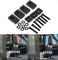 Kit reclinável do assento traseiro para jeep wrangler jk jl4 porta 2007-2019 2020 2021 delrin parafusos de montagem arruelas conjunto suv assento traseiro peças de reposição