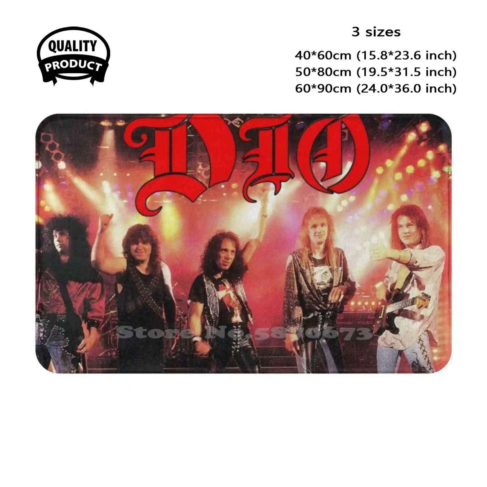 Dio Collection Soft Cushion Home Carpet Door Mat Car Rug Ronnie James Dio Rainbow 80S Metal Deep Purple Elf Holy Diver Lyrics