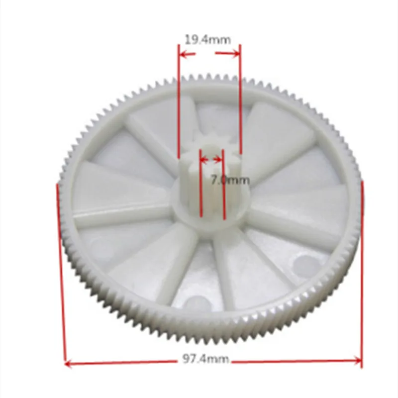 2 pieces Meat Grinder Parts KW650740 Plastic Gear for Kenwood MG300/400/450/470/500 PG500/520/510