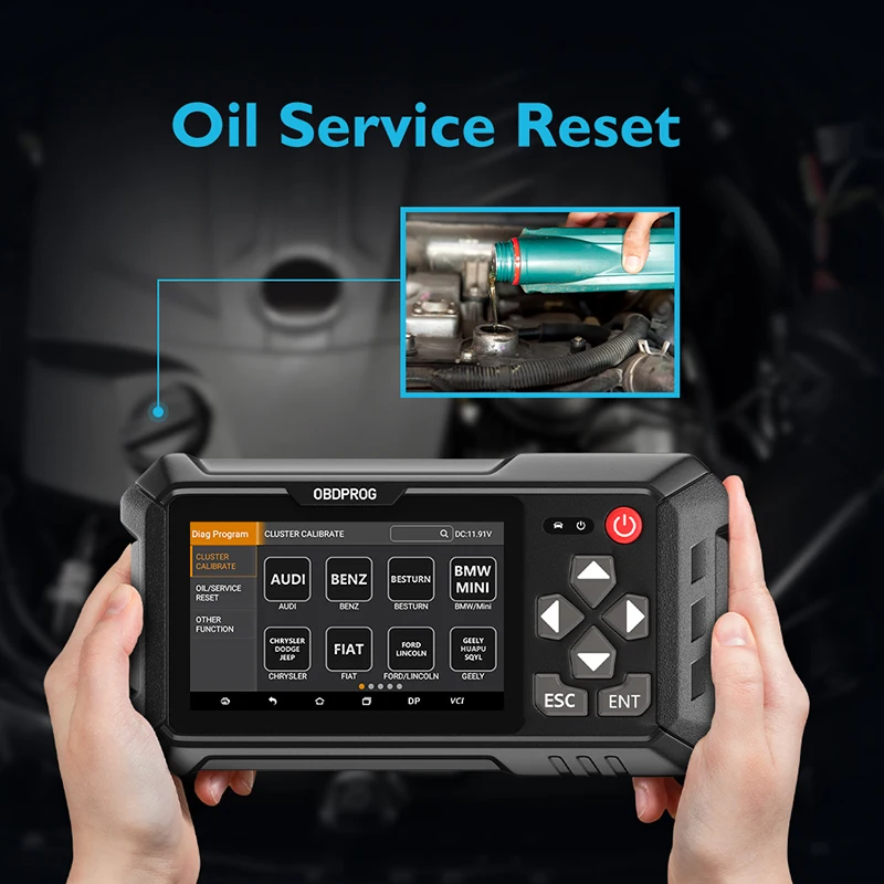 OBDPROG M500 Car Cluster Calibration Professional OBD2 Instrument Adjustment Tool Oil Reset Code Reader OBD 2 Diagnostic Scanner