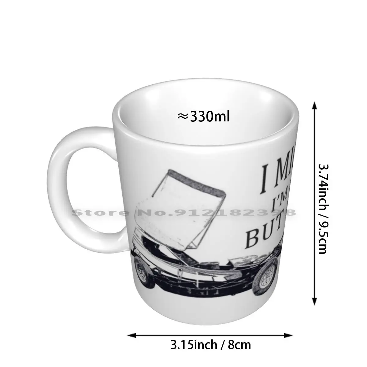 I Might Look Like I'm Listening But I'm Stock Car Racing Ceramic Mugs Coffee Cups Milk Tea Mug Stockcars Cars Racing Sport