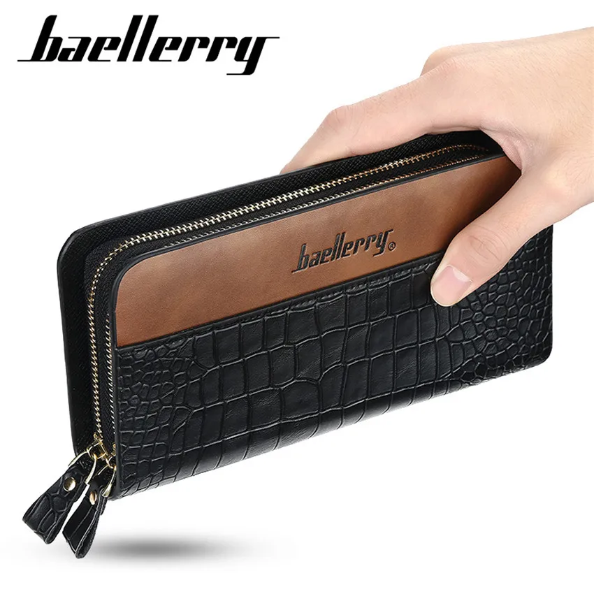 

Business Men Wallet 2020 New Vintage Male Purse Leather Mens Wallet Long Clutch Luxury Man Money Bag Coin Purses Card Holder