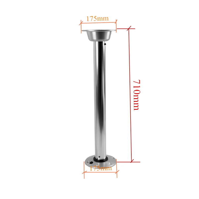 Aluminum alloy marine table leg brackets Commercial vehicles stowable table stands Recreational vehicle  Board suppor Dimension