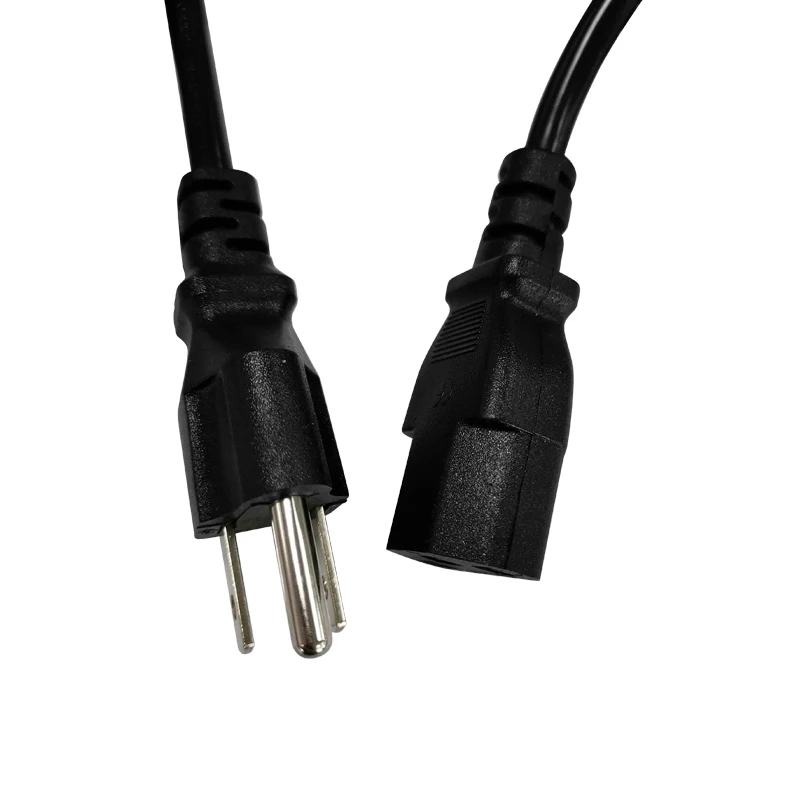 US Power Plug Cable 3 Pin IEC C13 Computer Power Cable Extension Cord 1.5m US Power Cable For Monitor Printer Scale